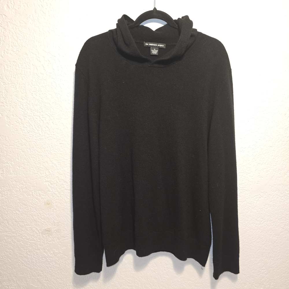 Classic Black Hooded Sweater for Men